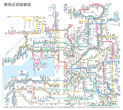 関西の地下鉄の入っていない路線図