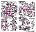 大阪、名古屋、札幌、仙台、神戸、京都、福岡の地下鉄路線図