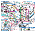 東京と横浜の地下鉄路線図