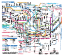 東京の地下鉄路線図